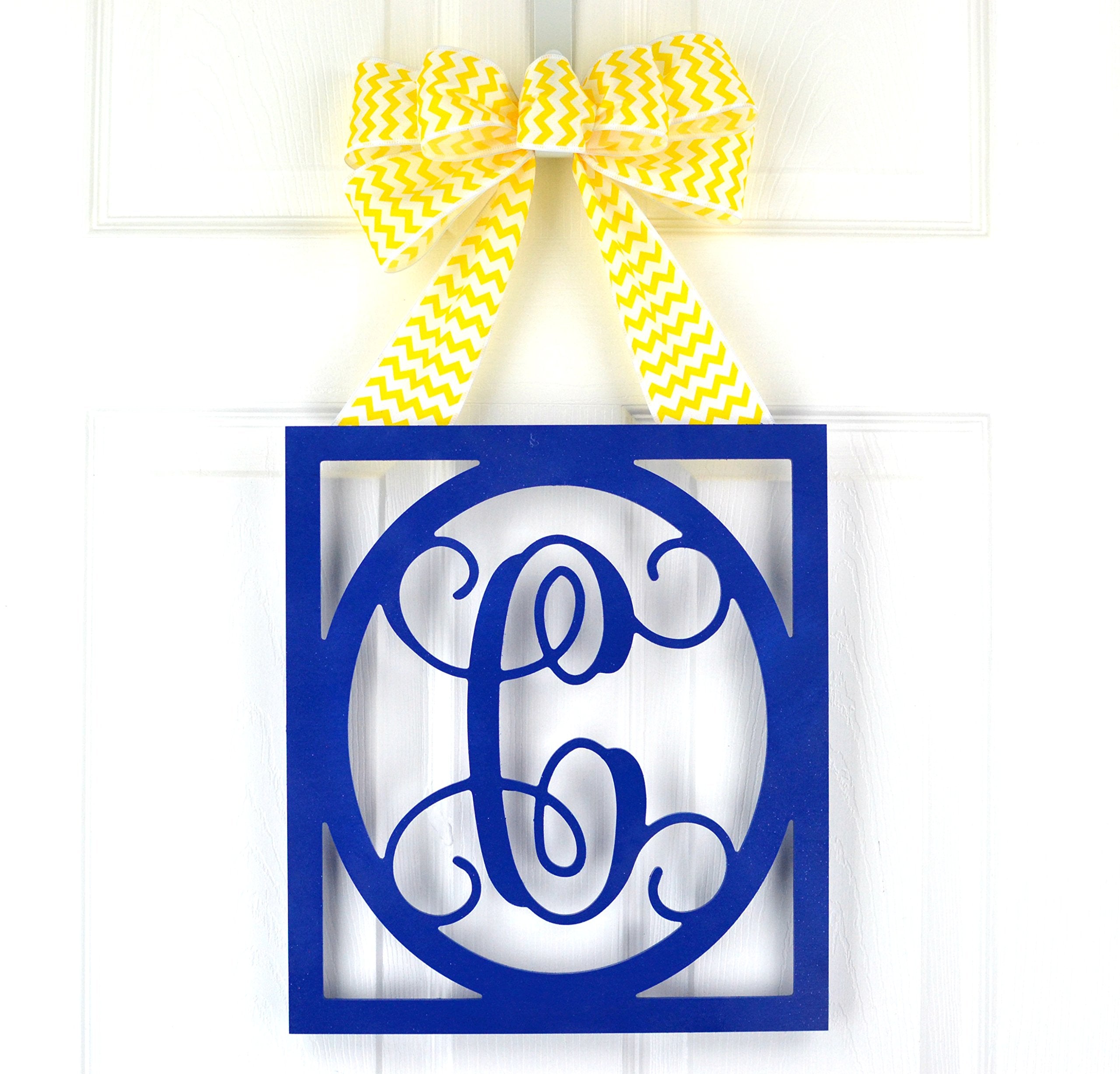 Custom color requests process for wood and bow on door hanger