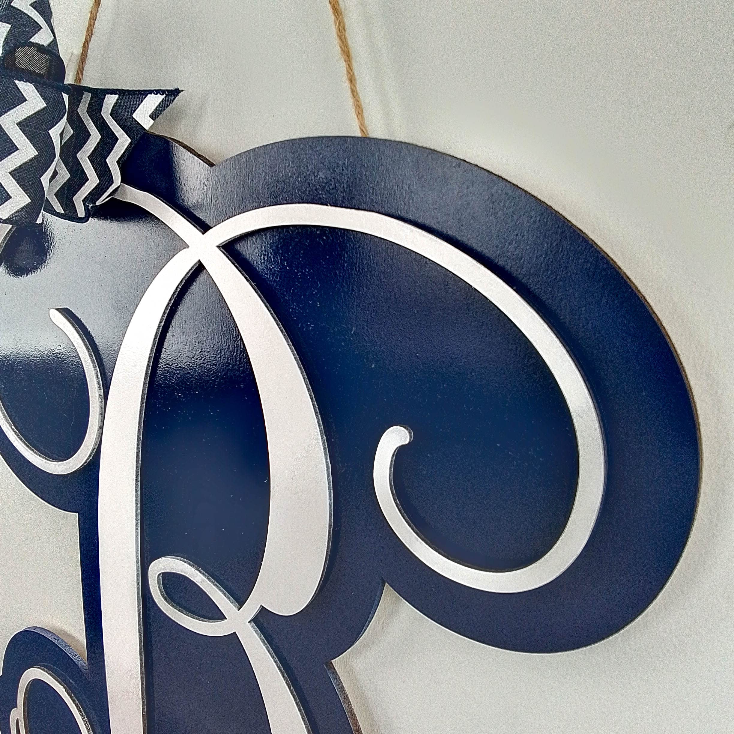 Monogrammed mom gifts from son door hanger