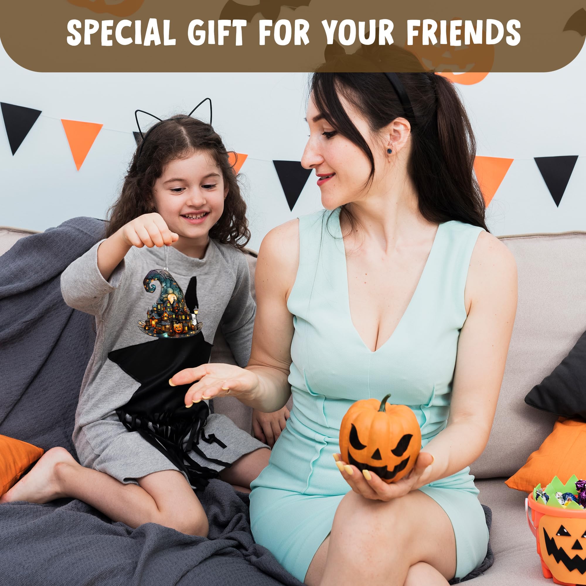 Indoor outdoor ghost ornament for seasonal displays