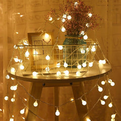 WLD0010 model globe string lights IP44 rated