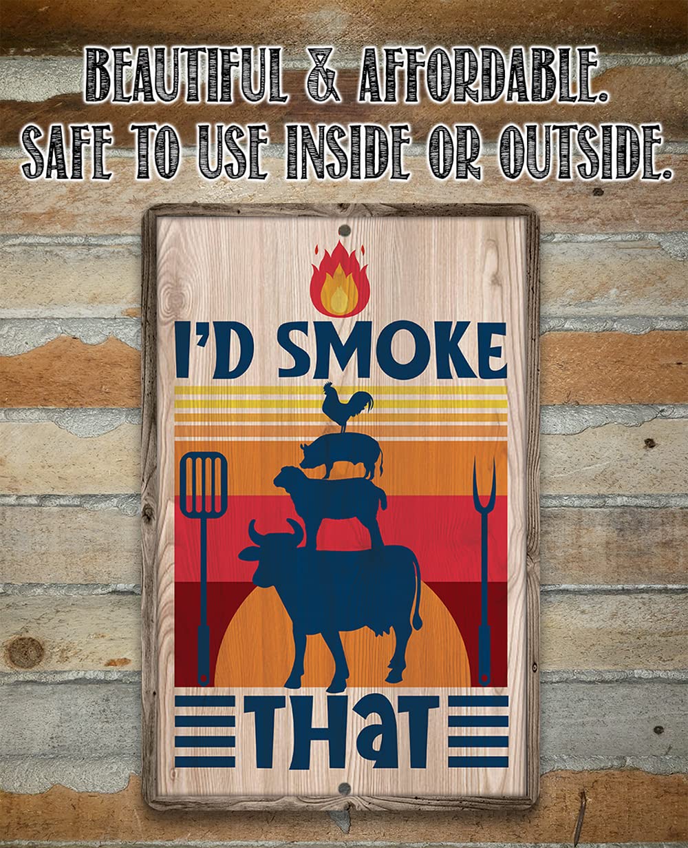 Indoor outdoor display sign for grill decor