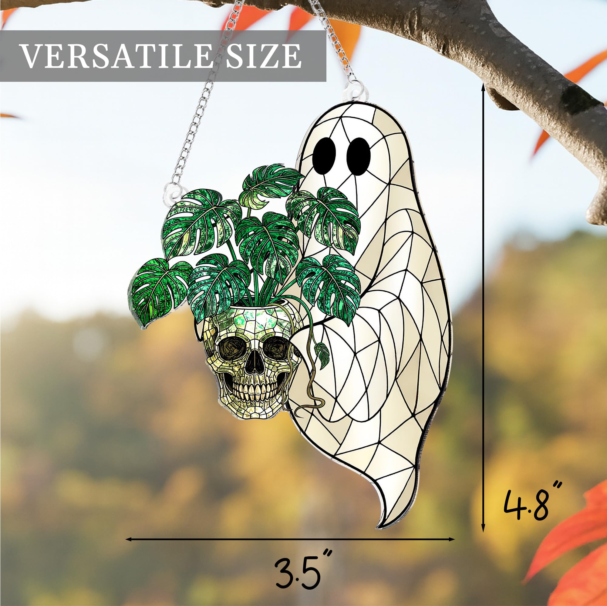 Spooky cute ghost ornament packaging and display