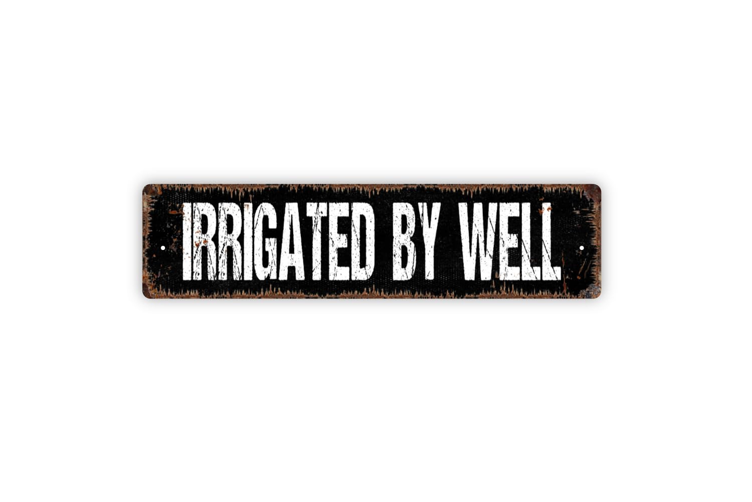Indoor outdoor metal sign with gloss print finish