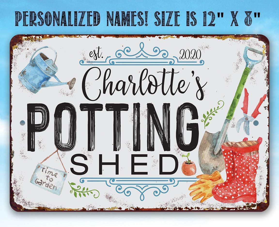 indoor outdoor metal sign suitable for shed or greenhouse