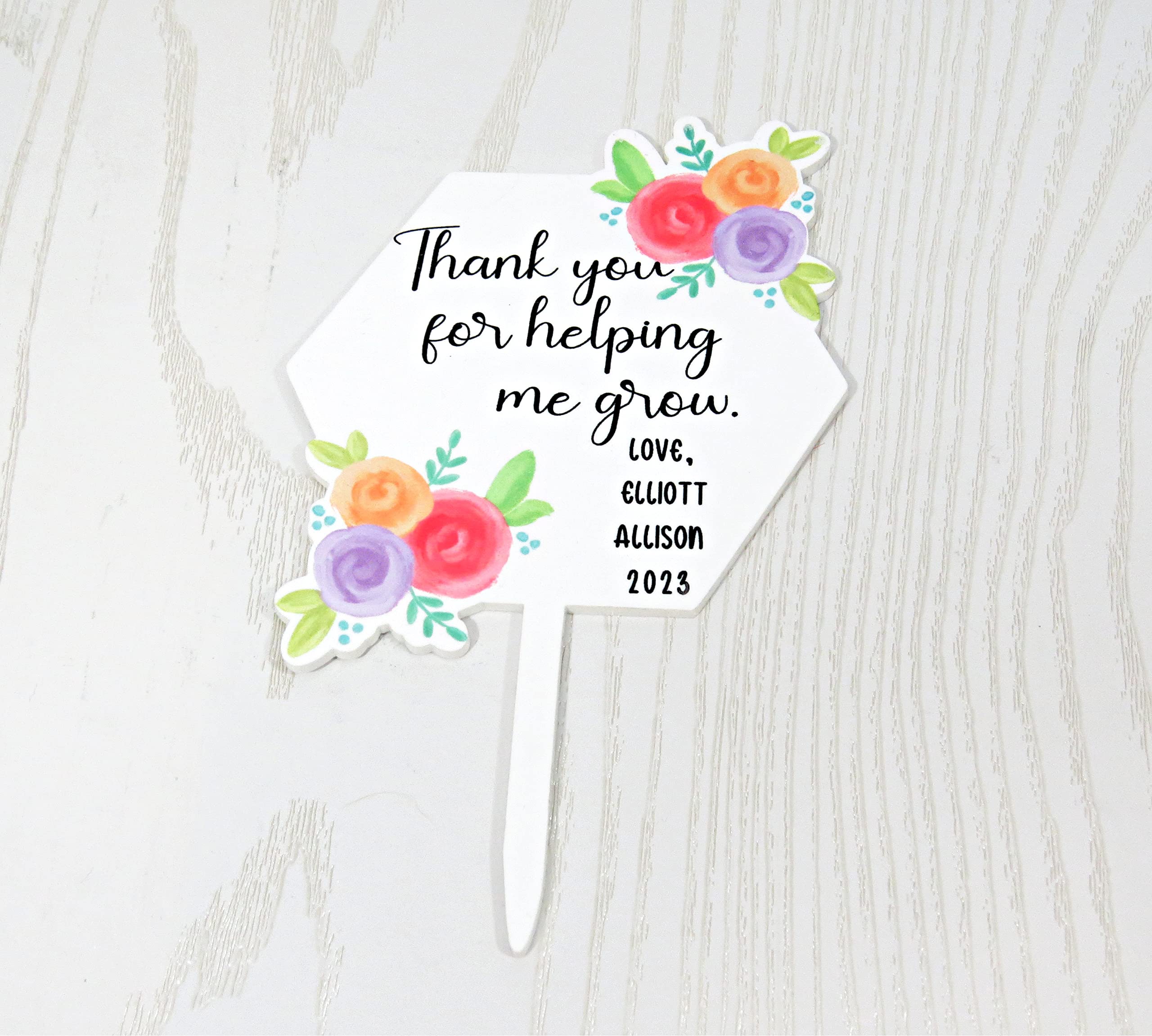 Succulent marker gift for teachers