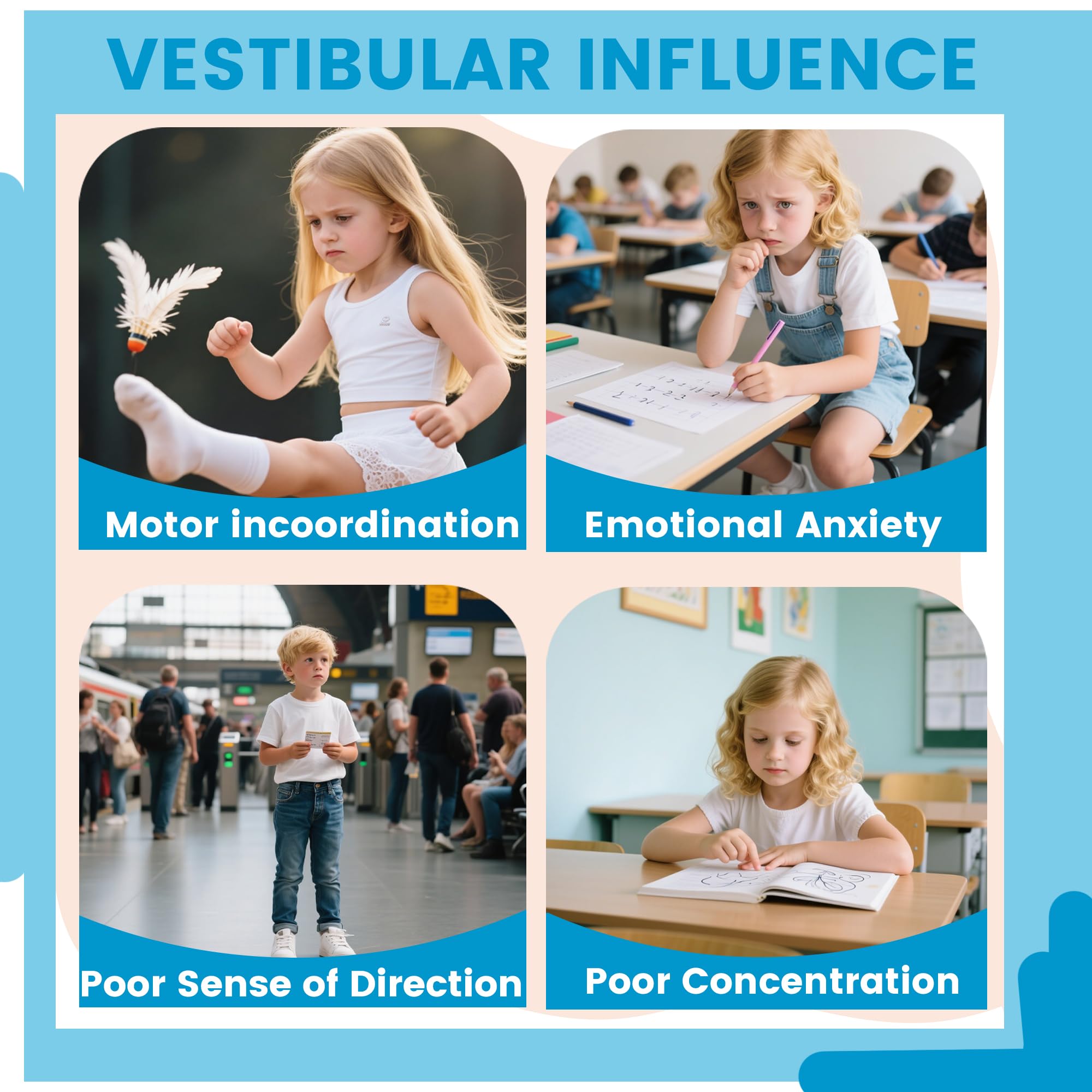 Thickened edge safety design for secure grip during spins