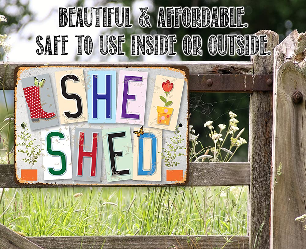 indoor outdoor shed wall art mounting holes