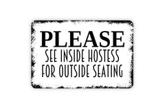 Thin lightweight sign with rounded corners
