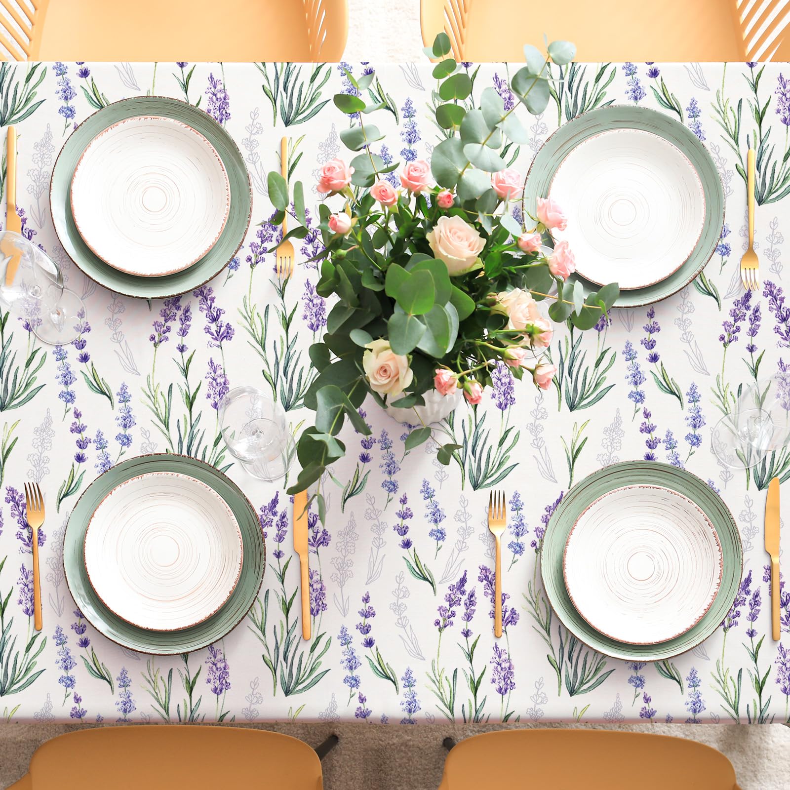 indoor outdoor tablecloth for patio and garden