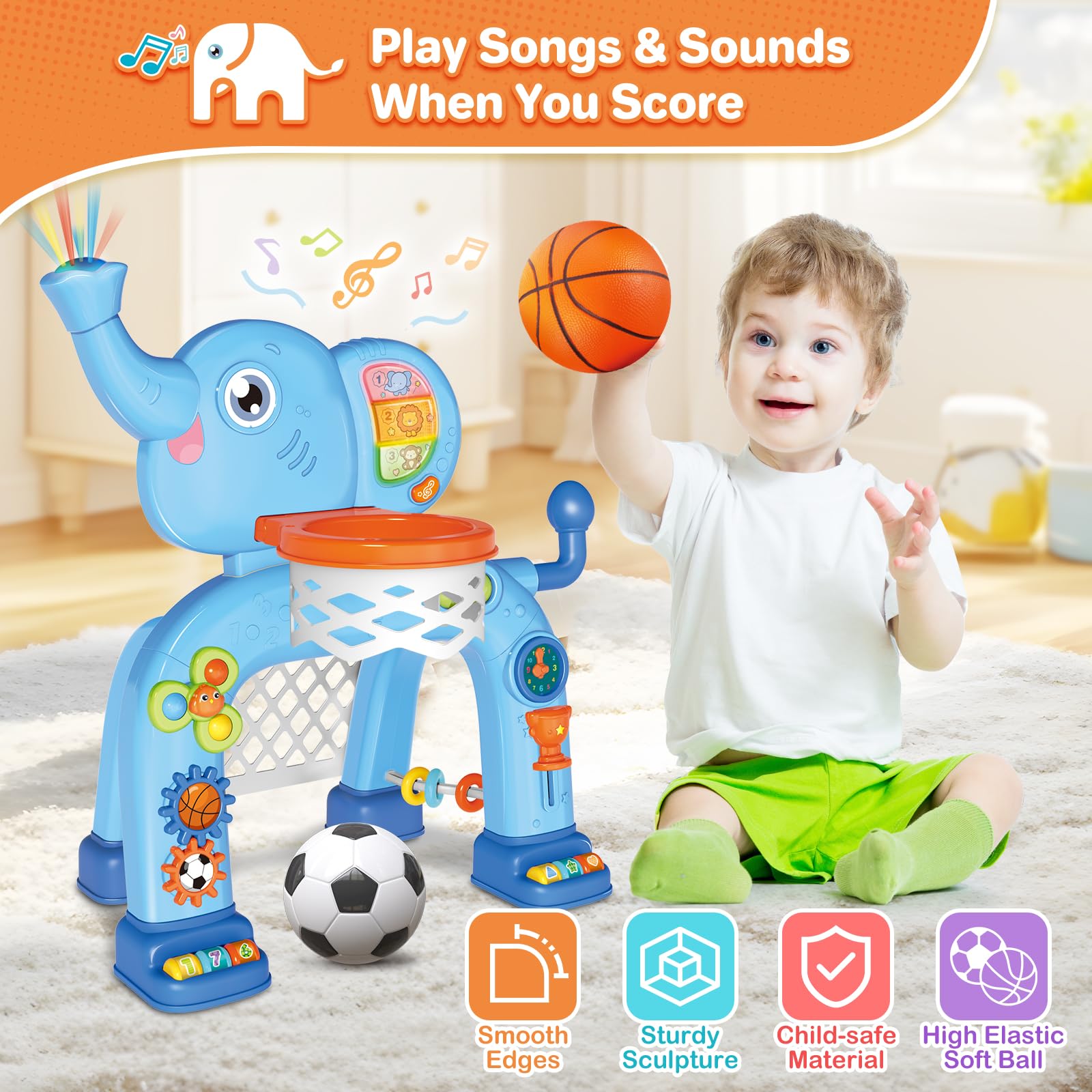 Indoor and outdoor toddler sports toy packaging