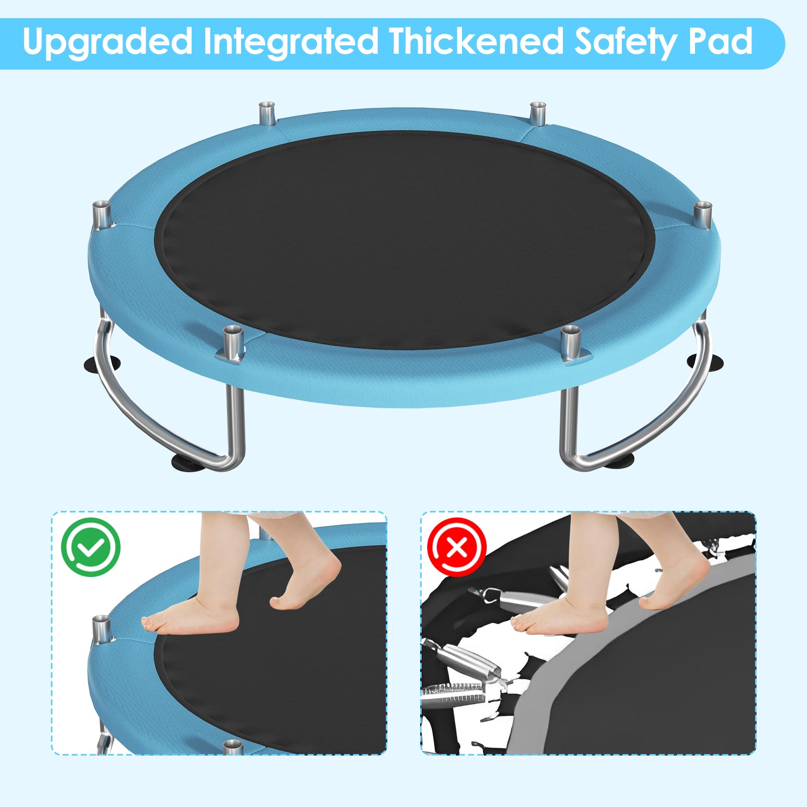 trampoline weight limit up to 440 lbs