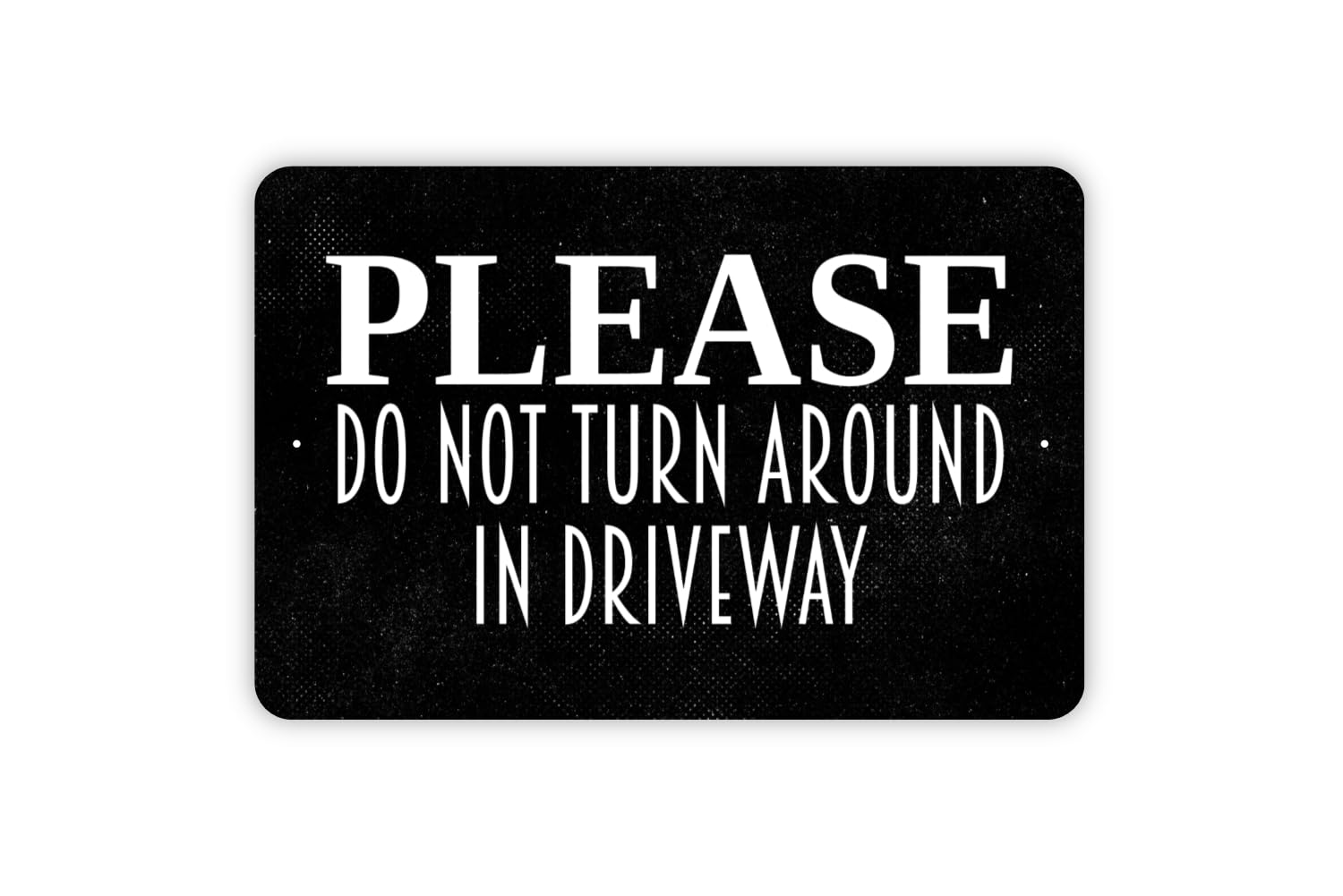 Thin and lightweight sign for hanging with rounded corners