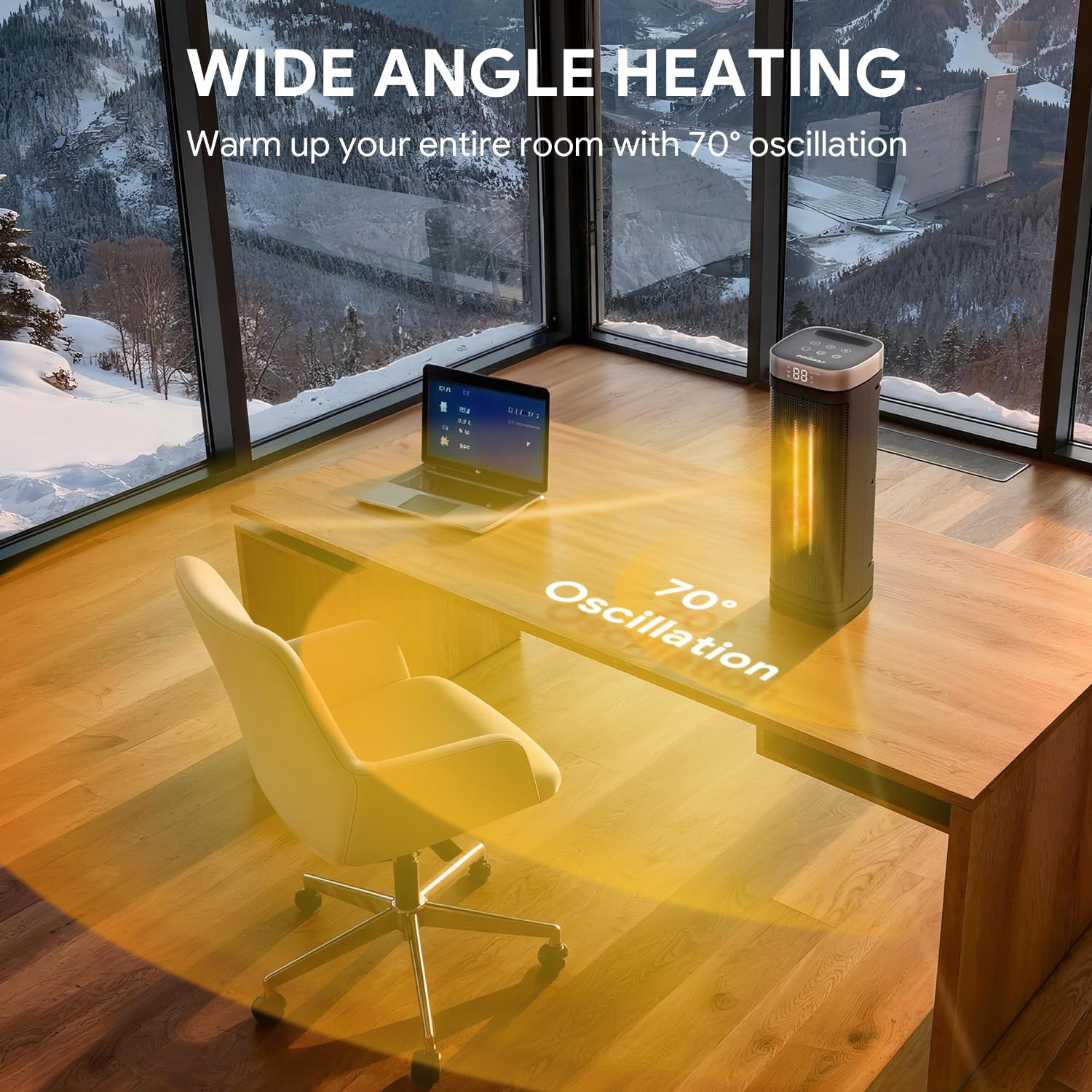 Cool-touch housing and overheat protection heater