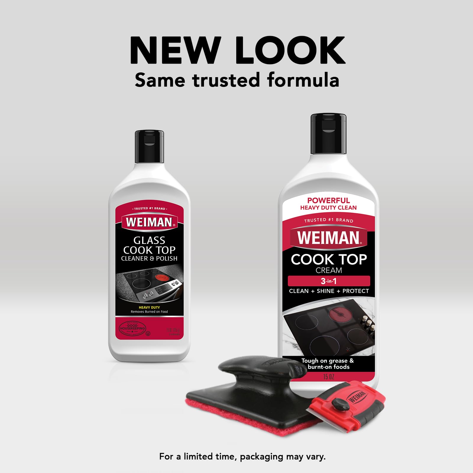 Stovetop cleaner kit designed for glass and ceramic