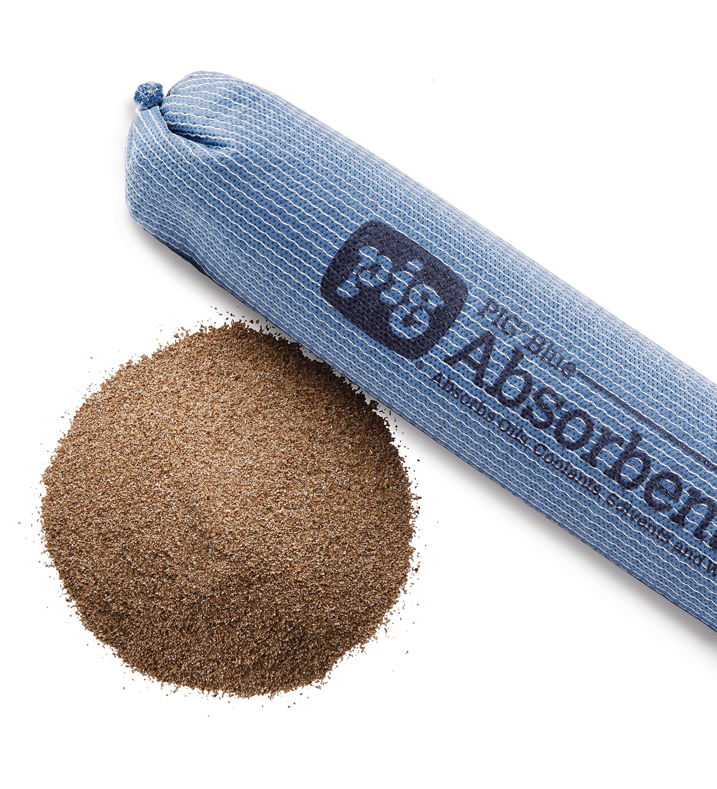 Industrial liquid absorption sock for barriers and spills