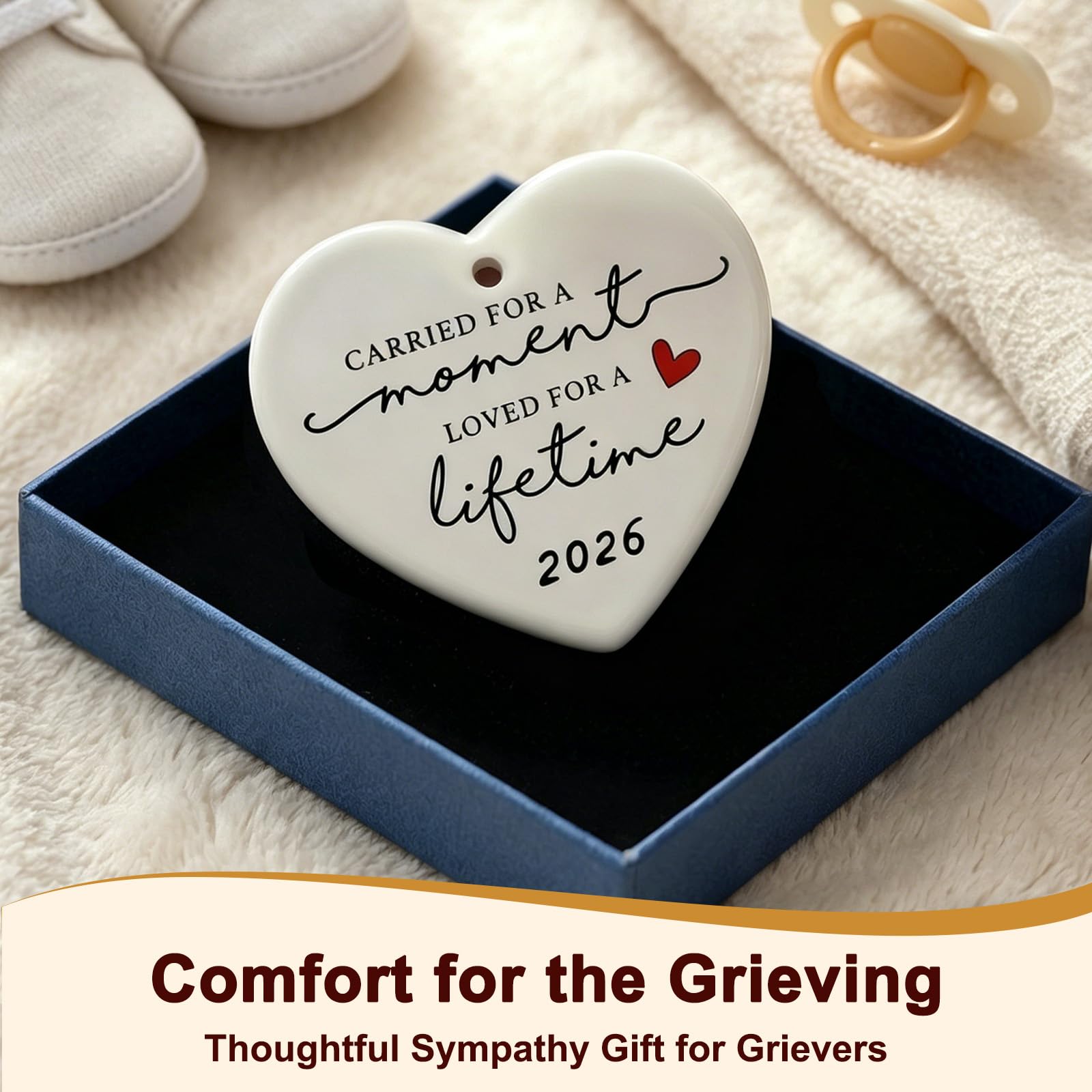 Infant loss memorial keepsake displayed for family remembrance