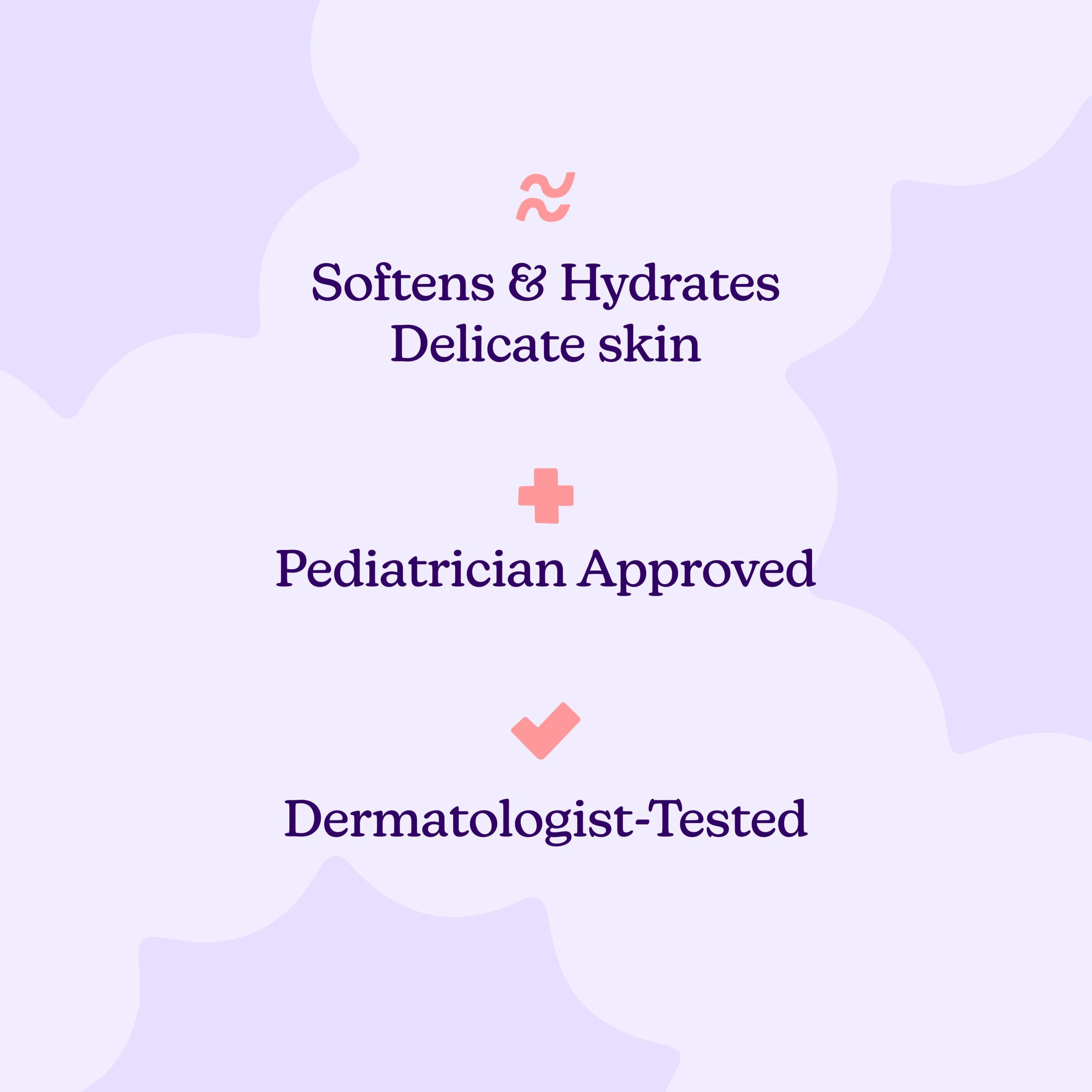 Hello Bello lavender baby wash label with natural essential oil note