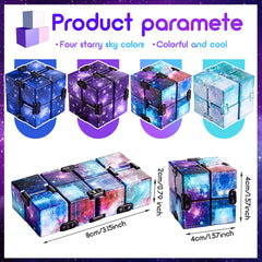 Infinity Cube stress relief sensory fidget toy close up