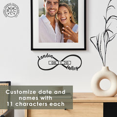 Infinity Wall Decor 13 inch size example