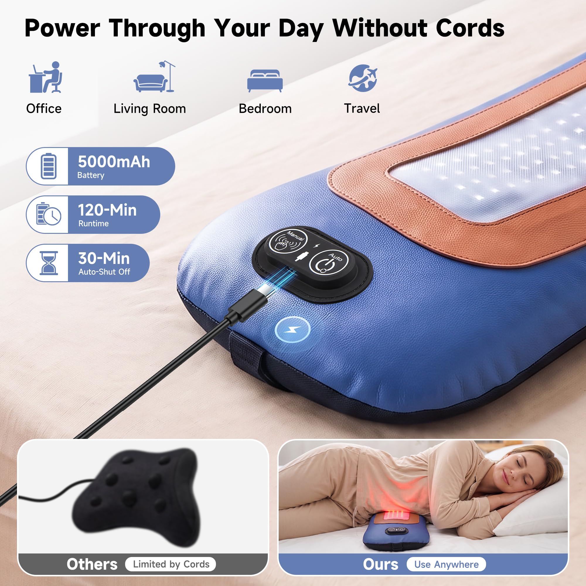 PU leather cover for durability and easy cleaning
