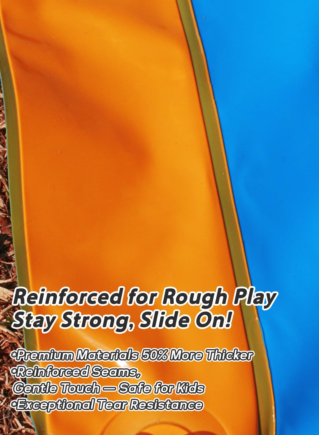 Orange pattern option on the water slide