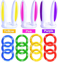 Inflatable Easter Bunny ear hats in purple pink yellow