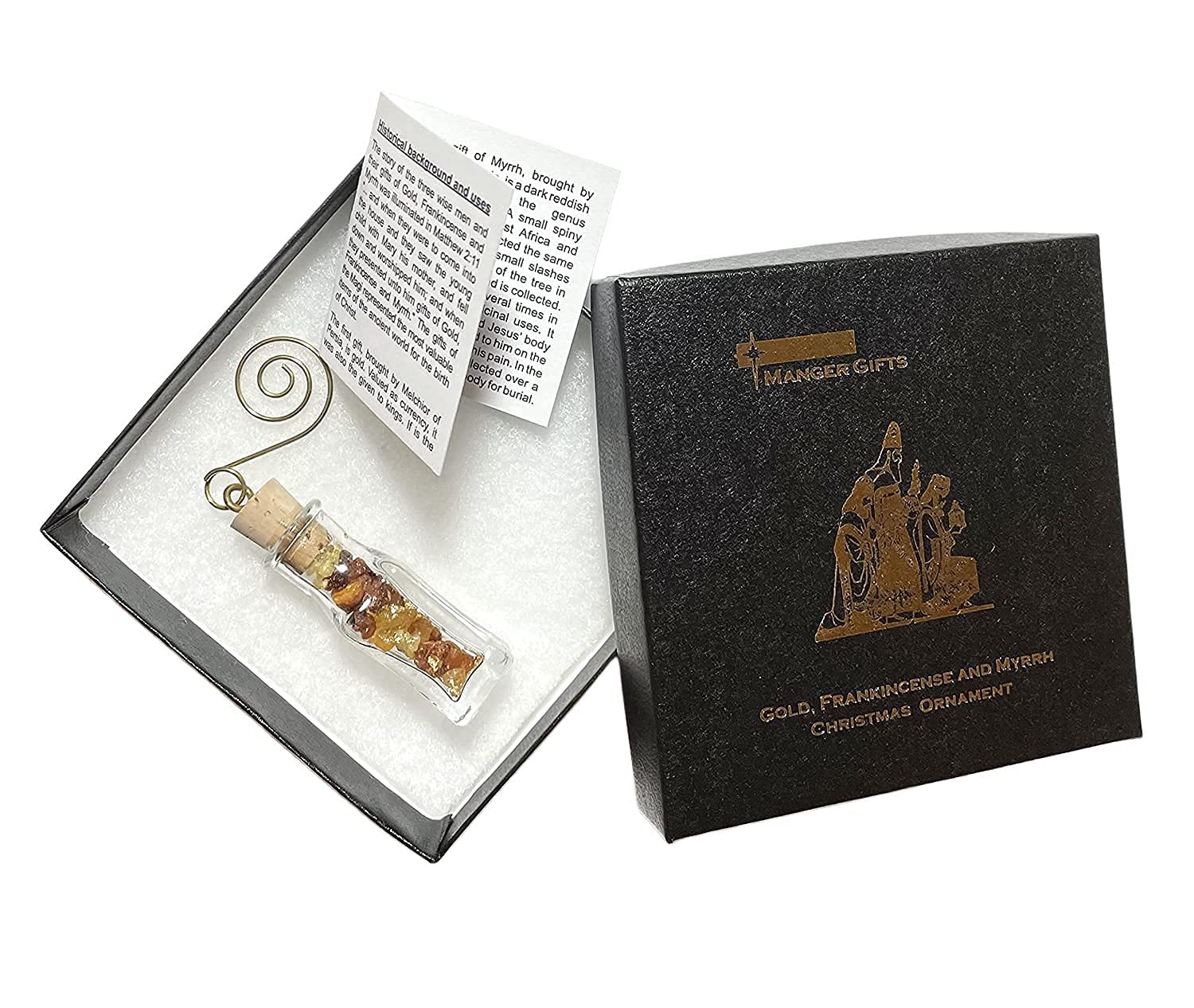 Genuine 23k gold accented ornament