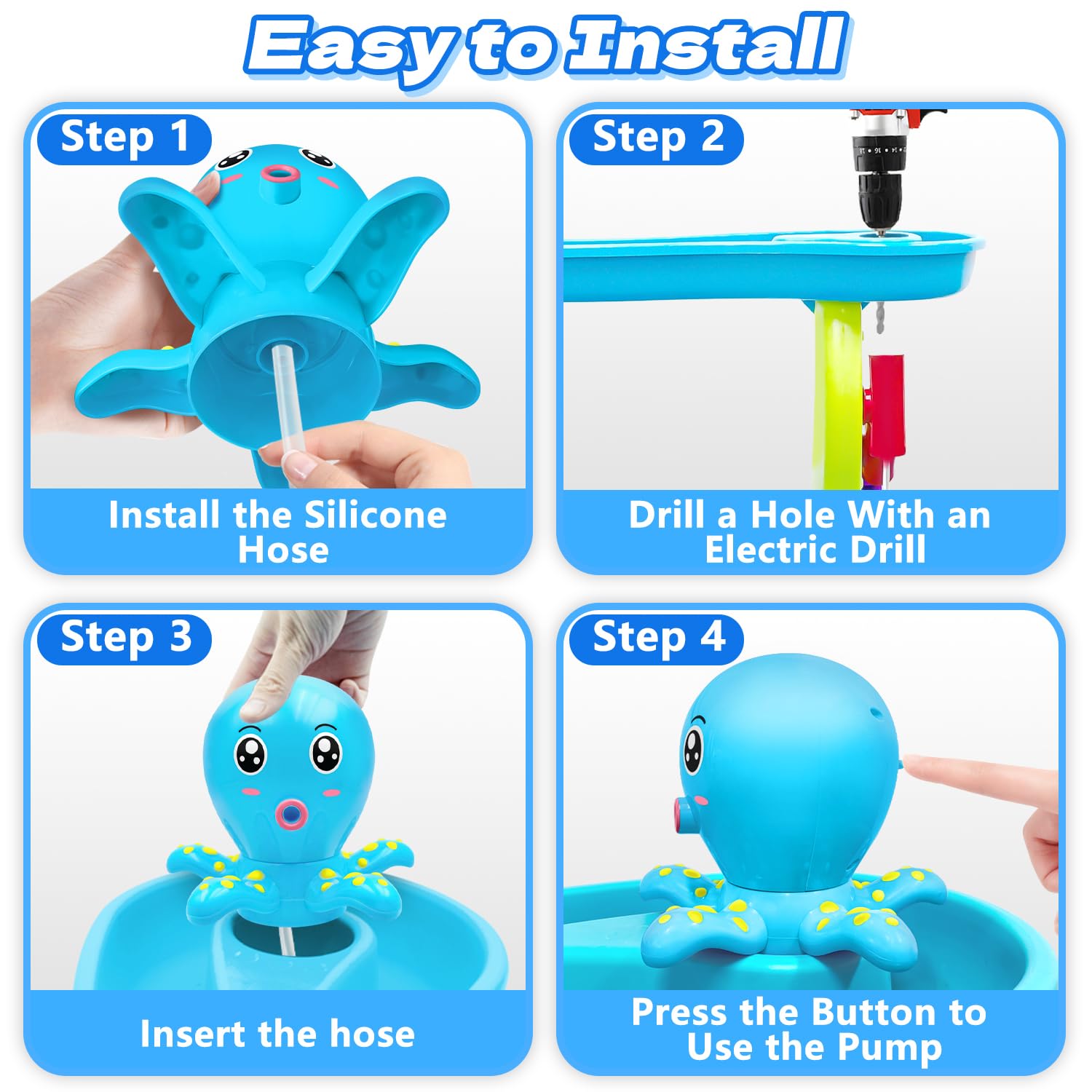 Fits most Step 2 water tables Infowush pump