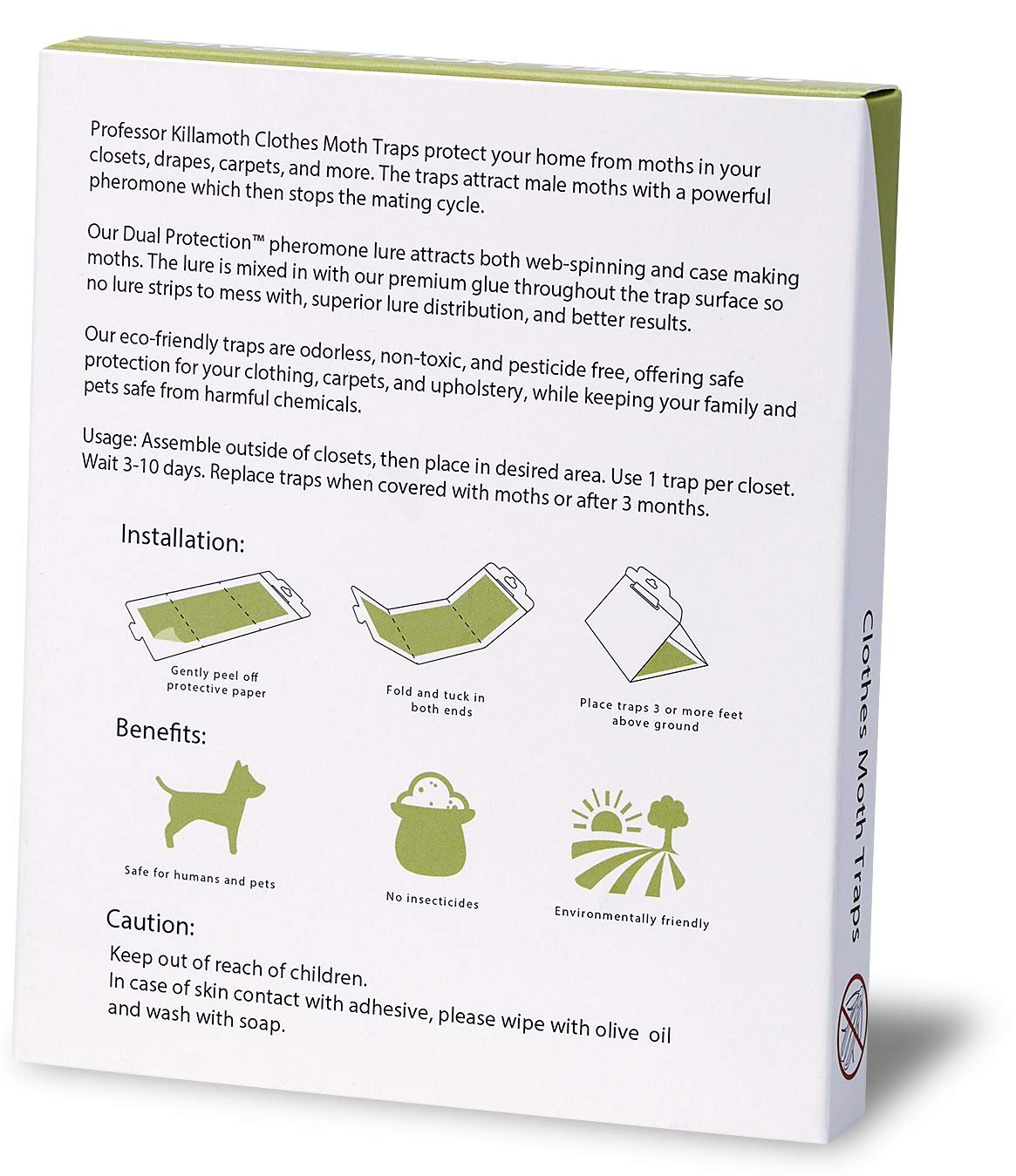Ingredients: Paper with clothes moth pheromones and glue