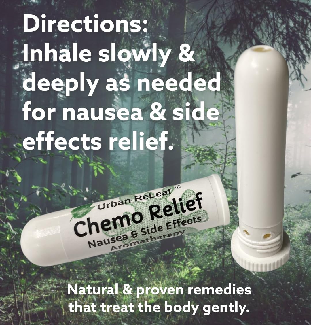 Inhaler usage instruction to inhale slowly below the nostrils