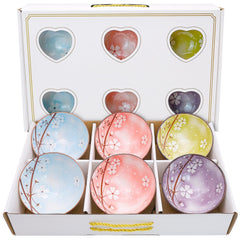 inheming porcelain cereal bowls set of 6 with Sakura design