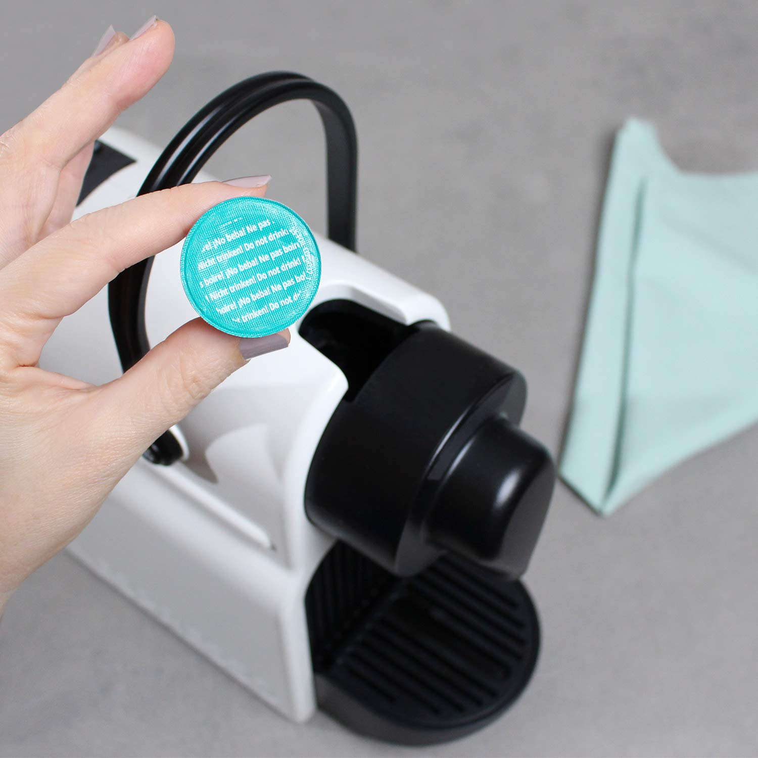 Nespresso Original Line cleaning pods packaging close up