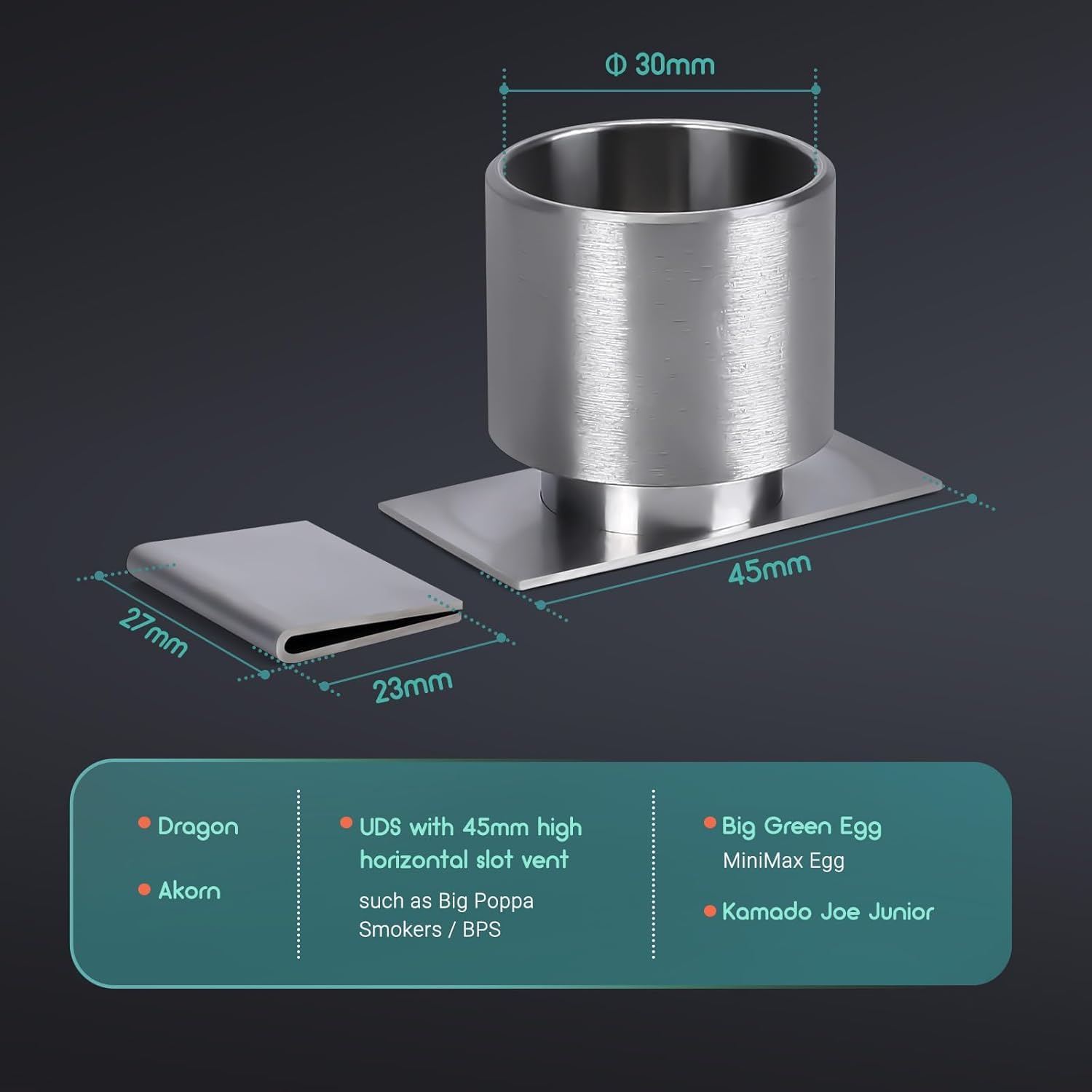 Four stainless steel probes on Inkbird controller