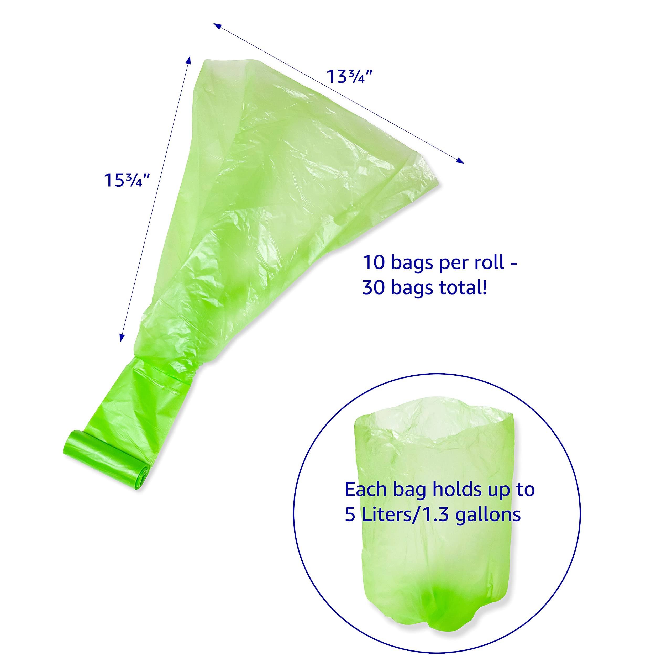 Inner hard plastic liner and waste bag holding bowl inside