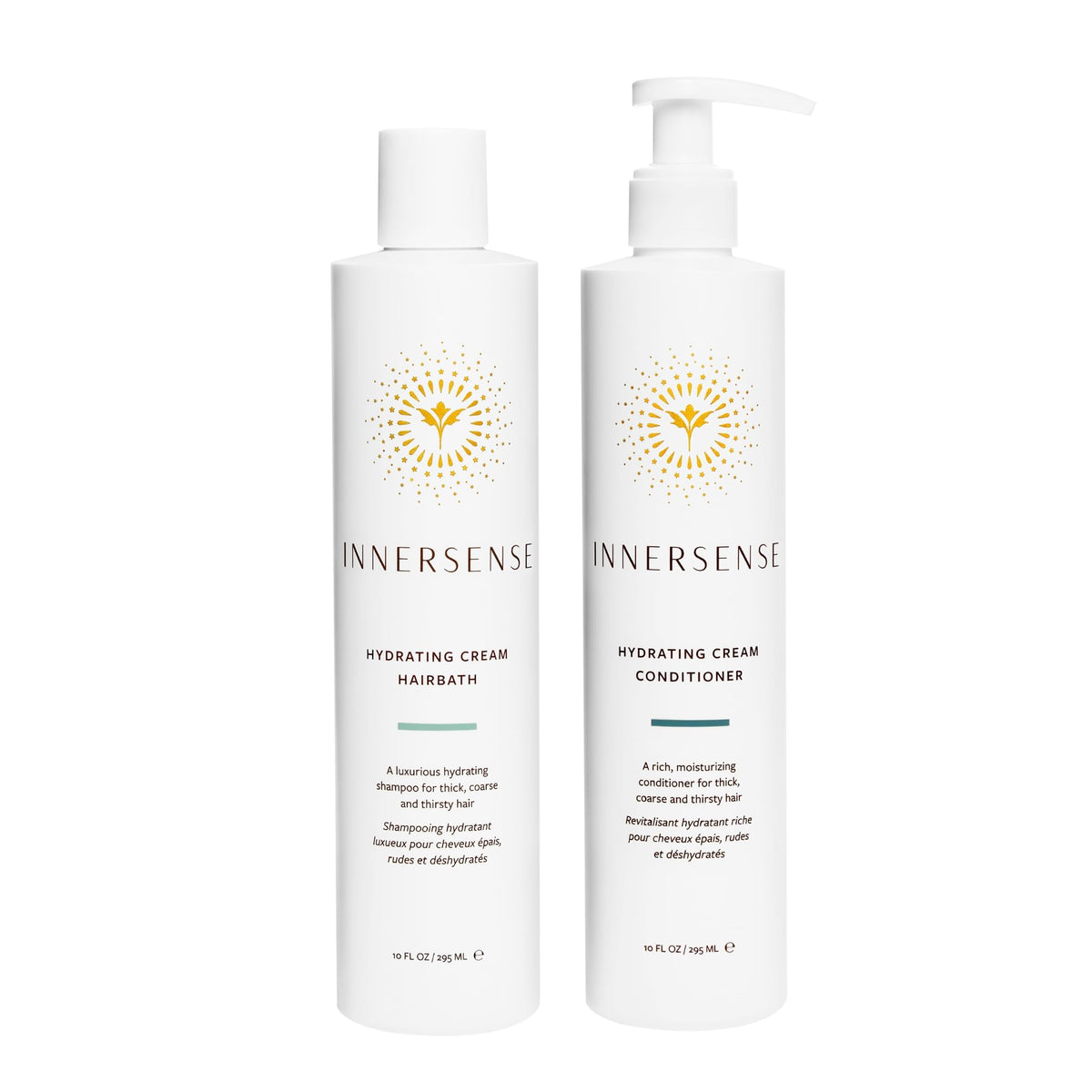 INNERSENSE Organic Beauty Hydrating Shampoo and Conditioner duo bottles