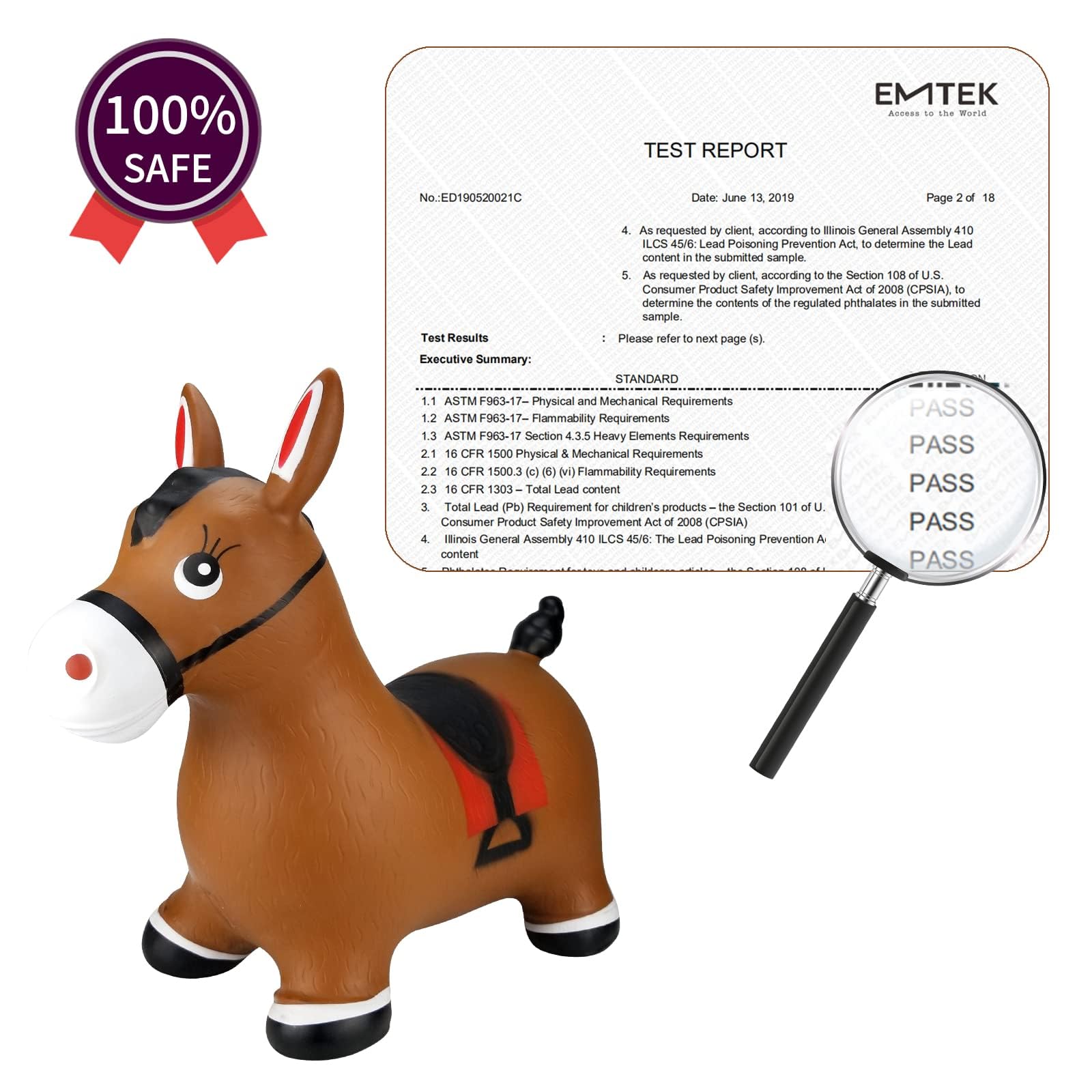 Gift box packaging for INPANY hopper horse toy