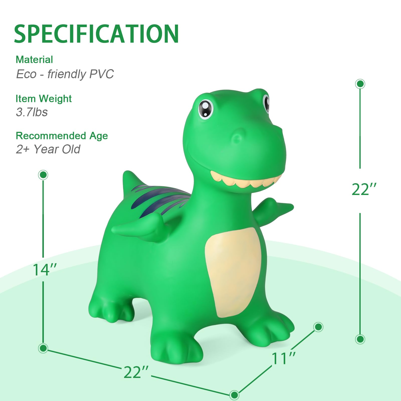 Durable hopper with easy inflation features