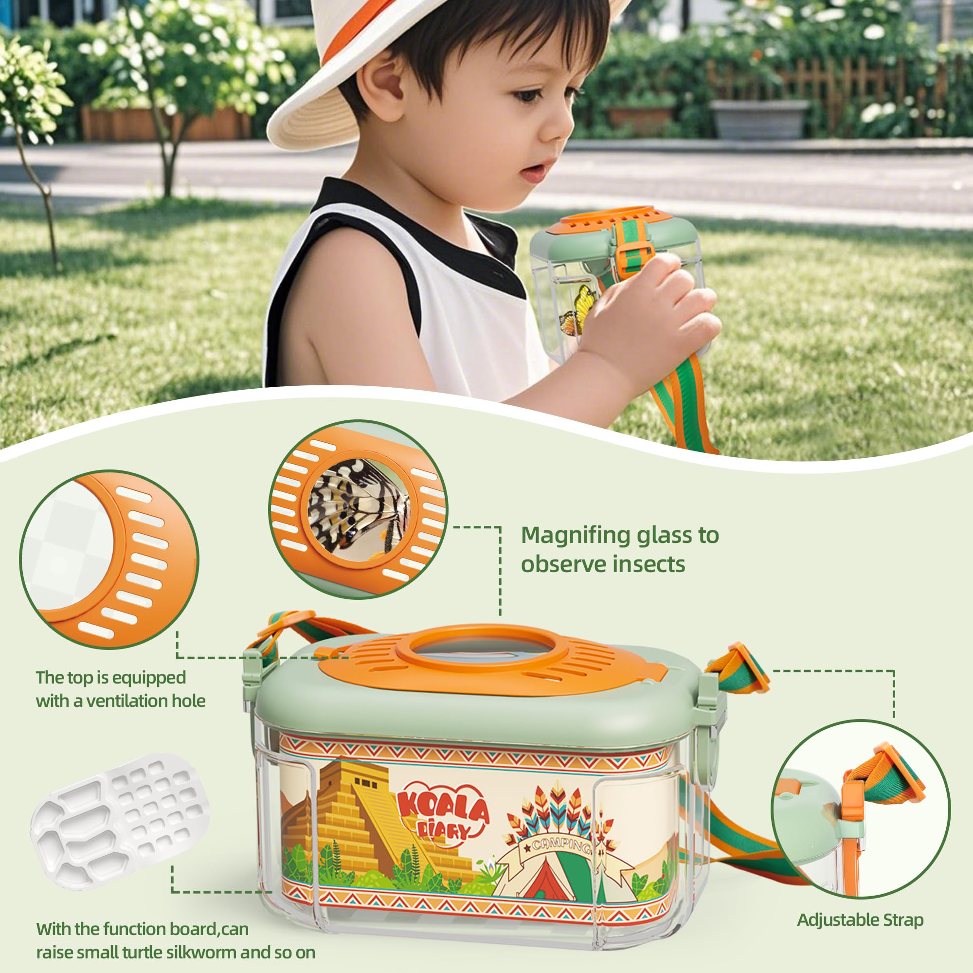 Whistle with built-in compass in KOALA DIARY outdoor set