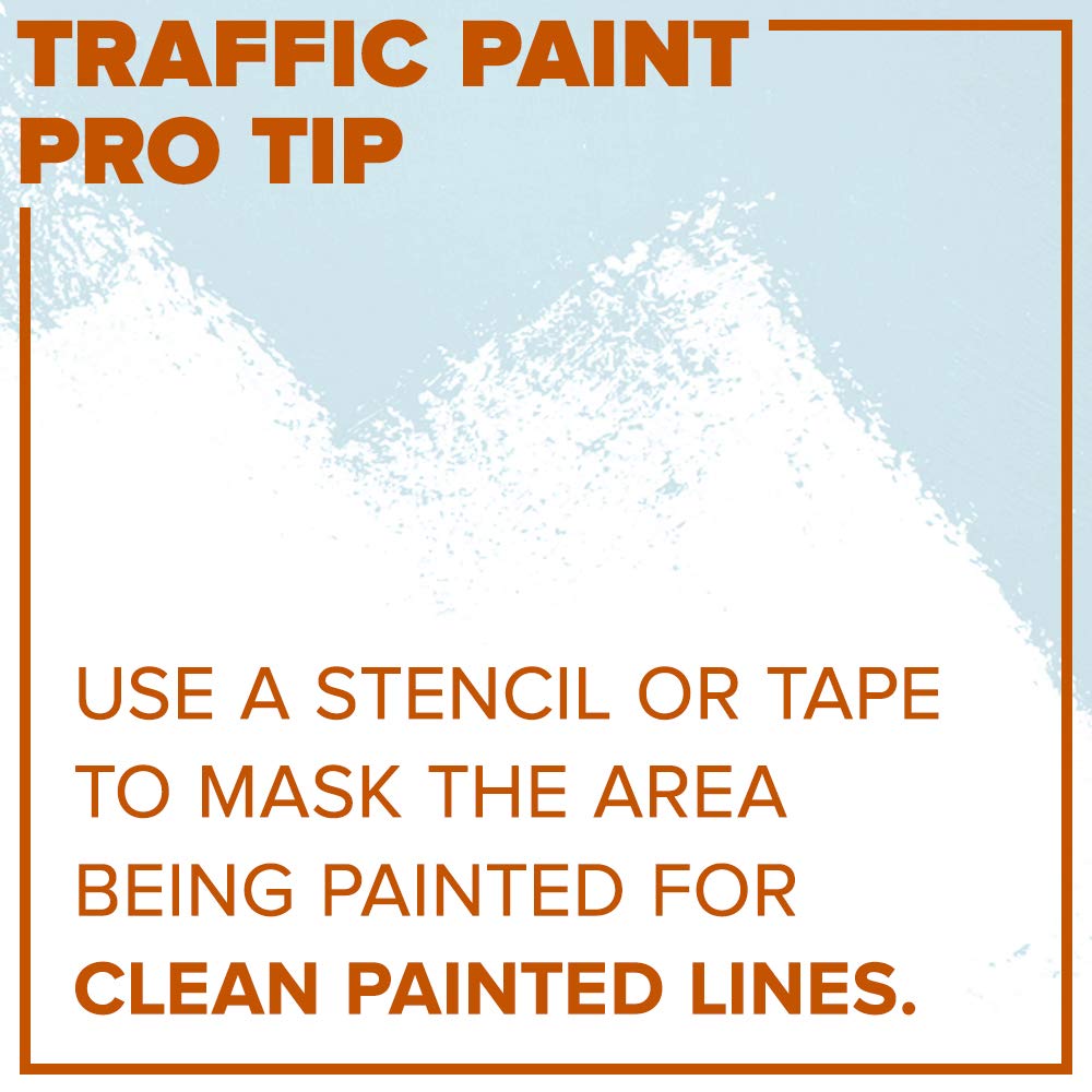 Fast drying traffic paint for parking lots and warehouses