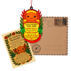 Inspirational gift ornament with story card