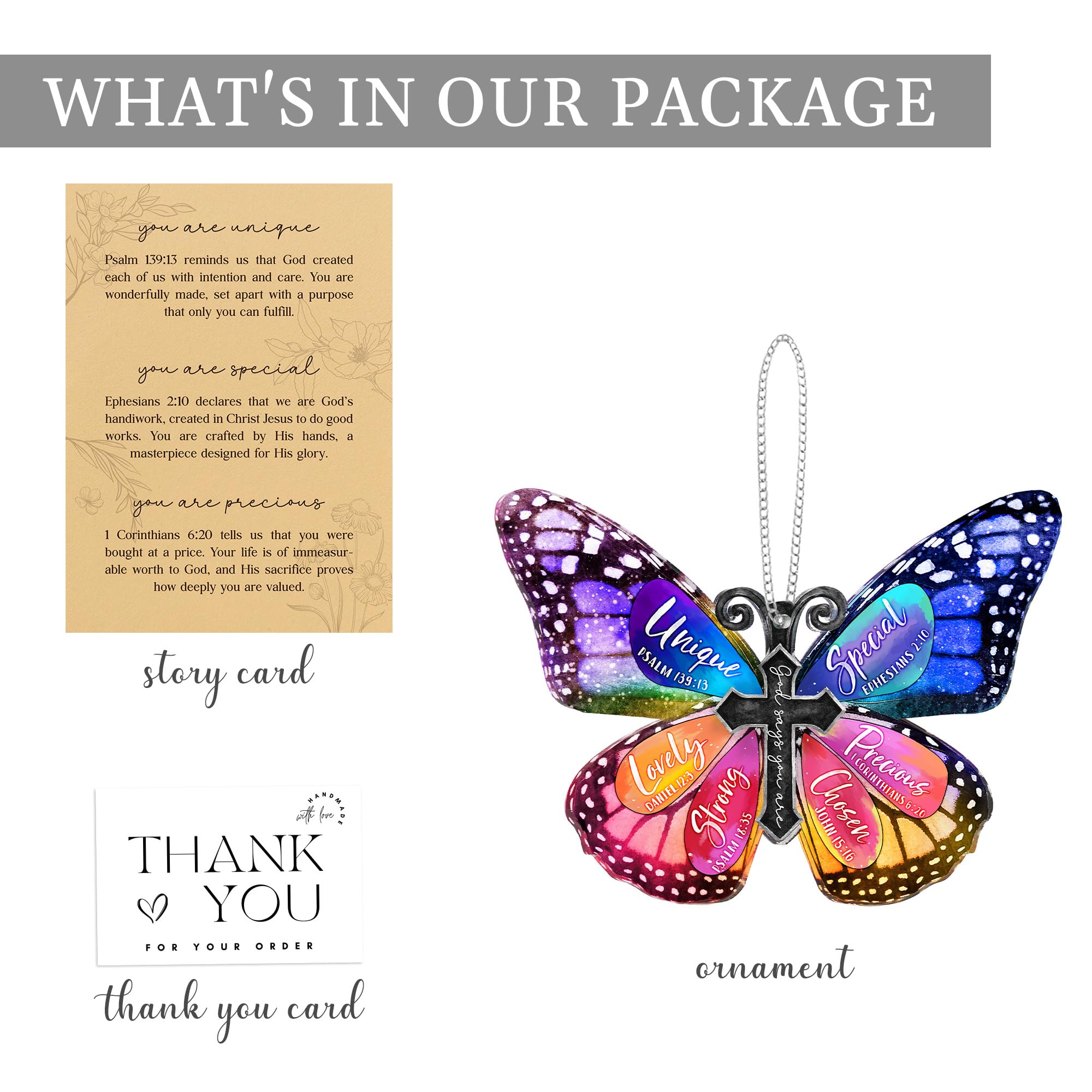 Inspirational gifts for women butterfly ornament
