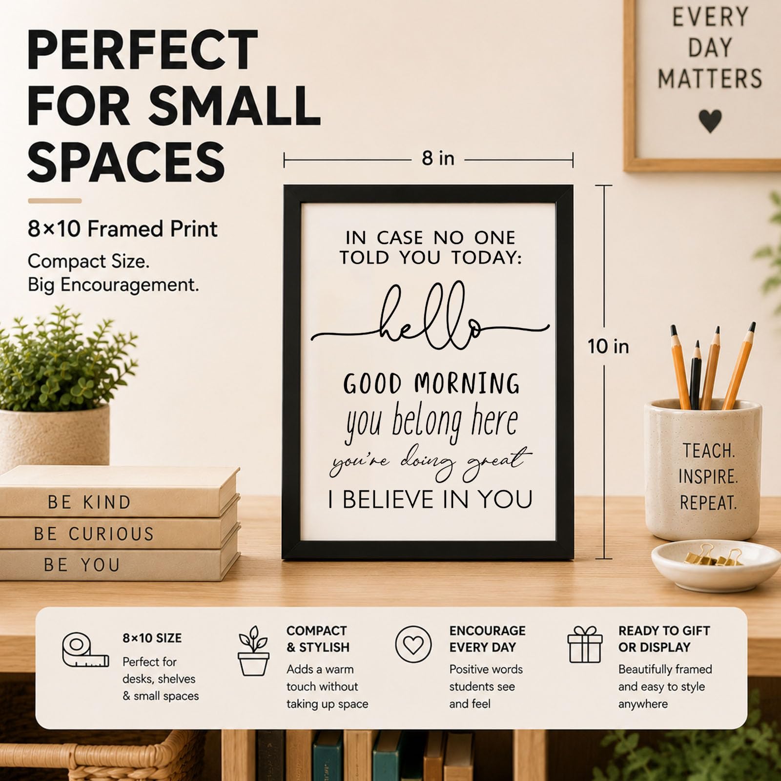 Hello Good Morning You Belong Here message for teachers