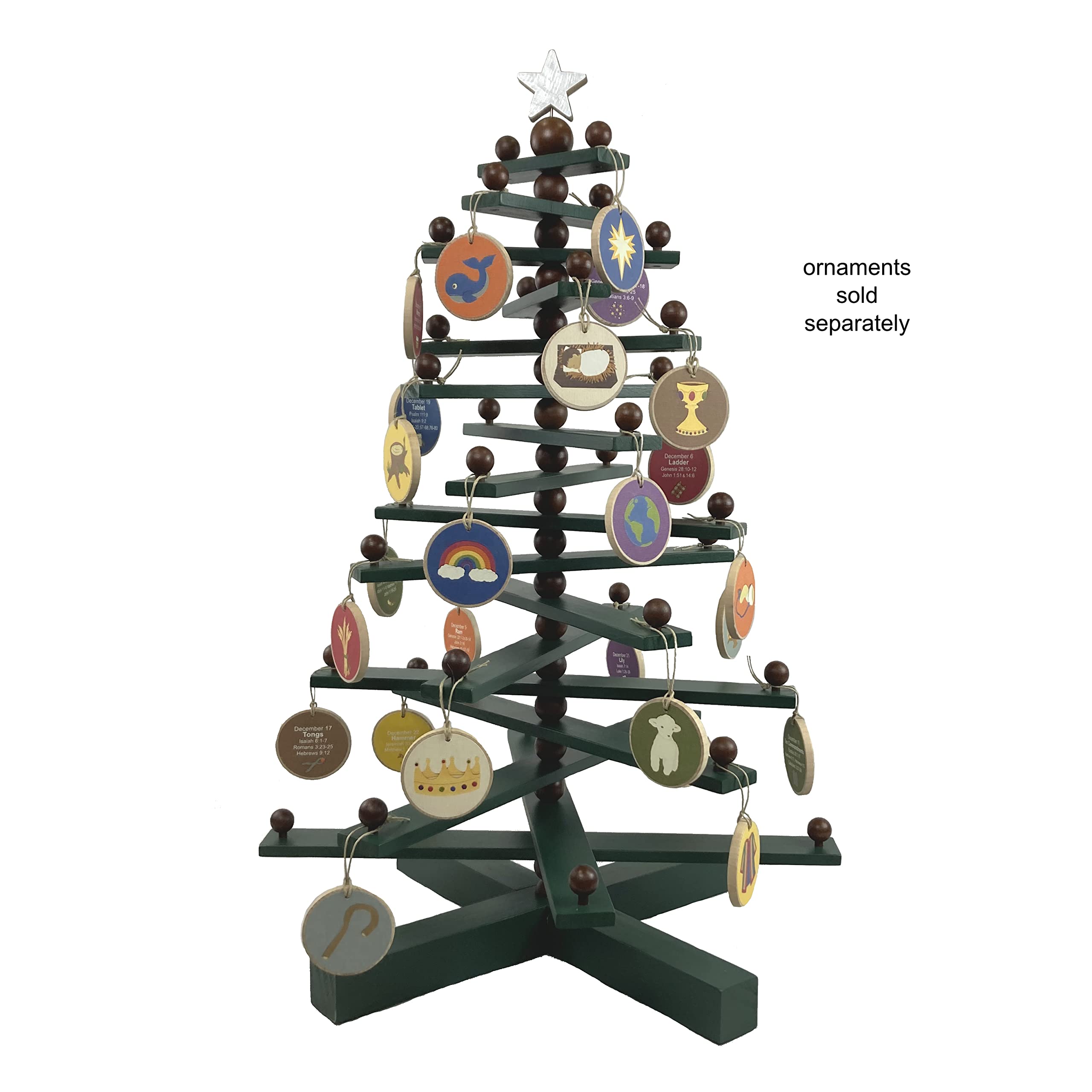 Wood Christmas Tree tabletop decor display