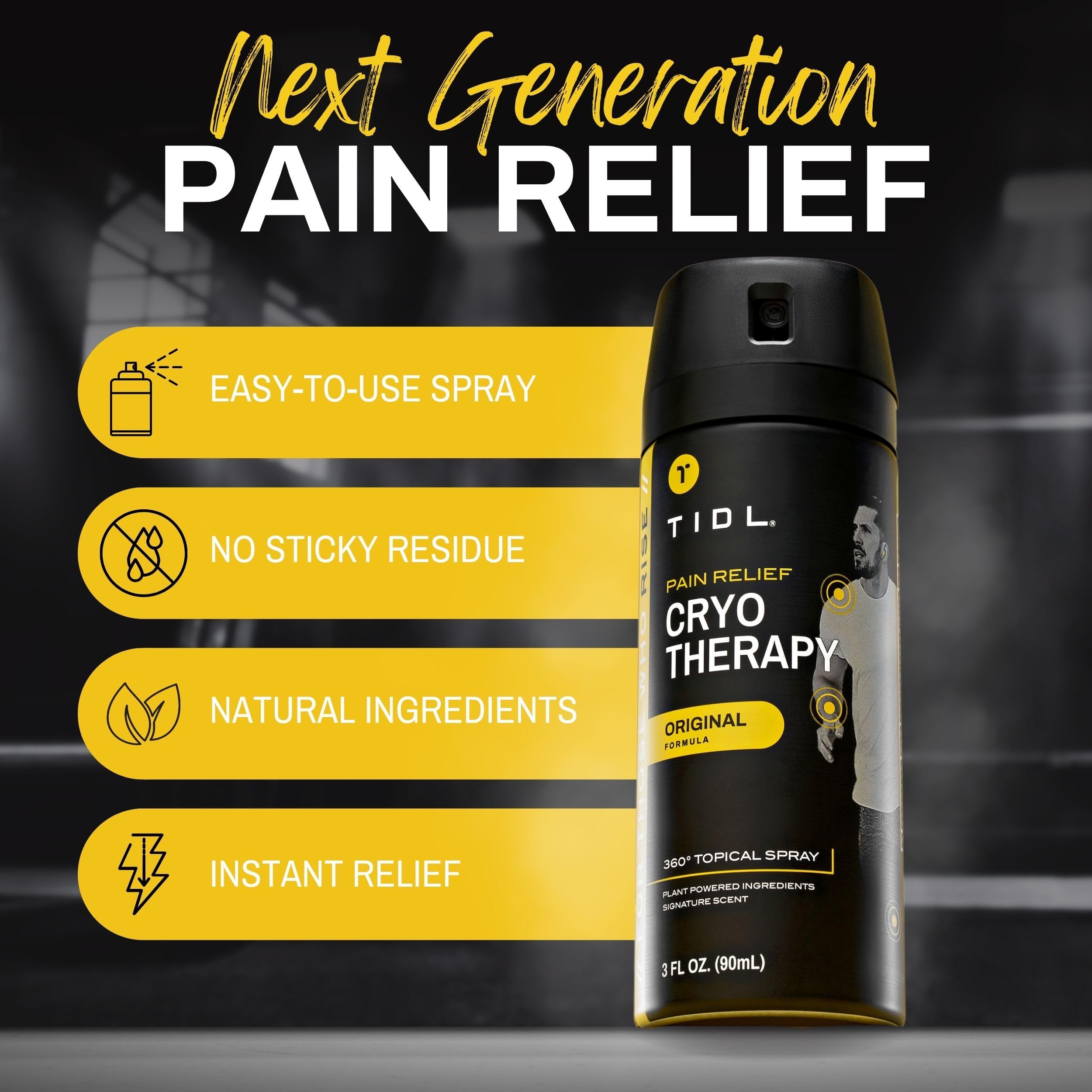 Instant cooling topical spray by TIDL with menthol