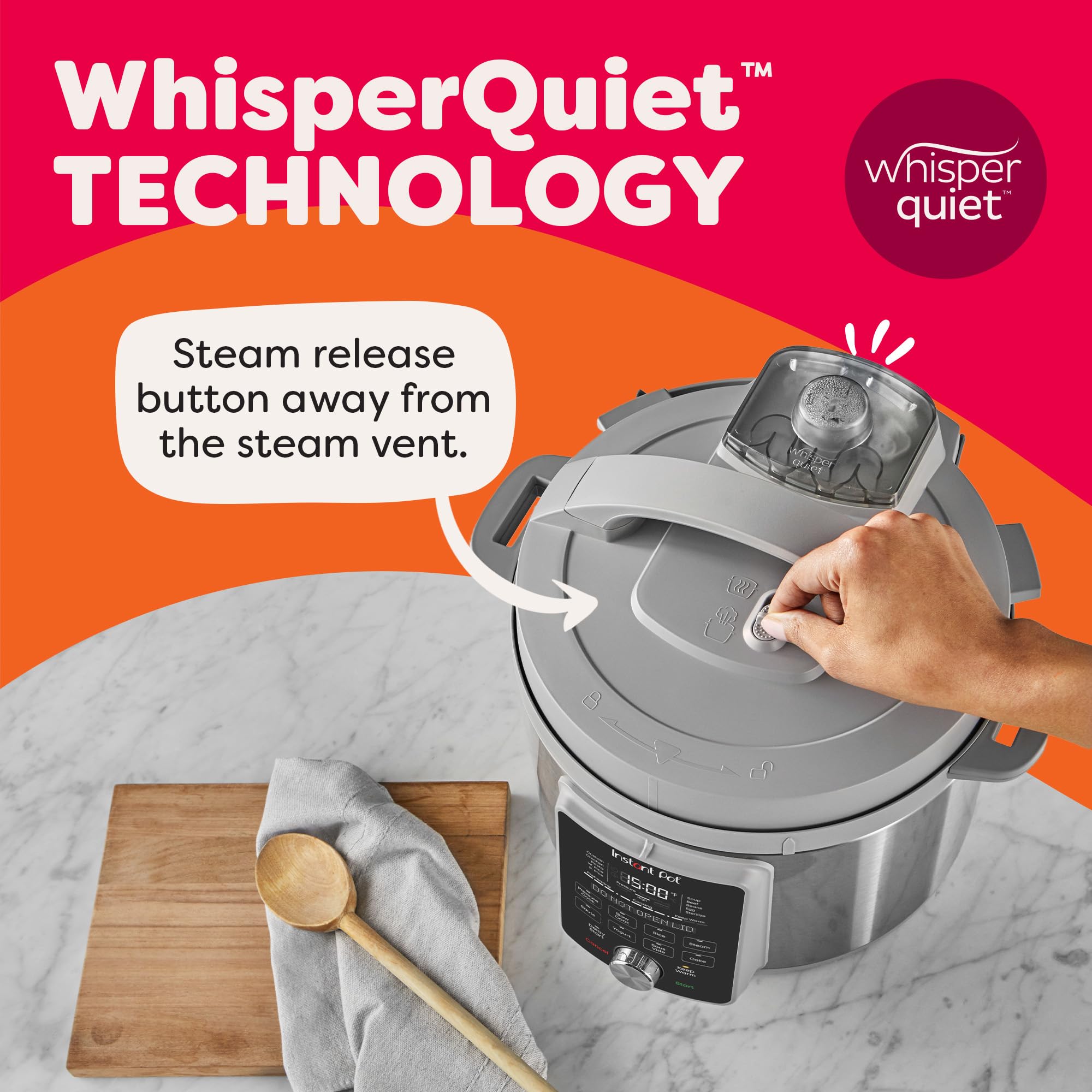 Stainless steel 18/8 pot with tri-ply bottom for Instant Pot Duo Plus