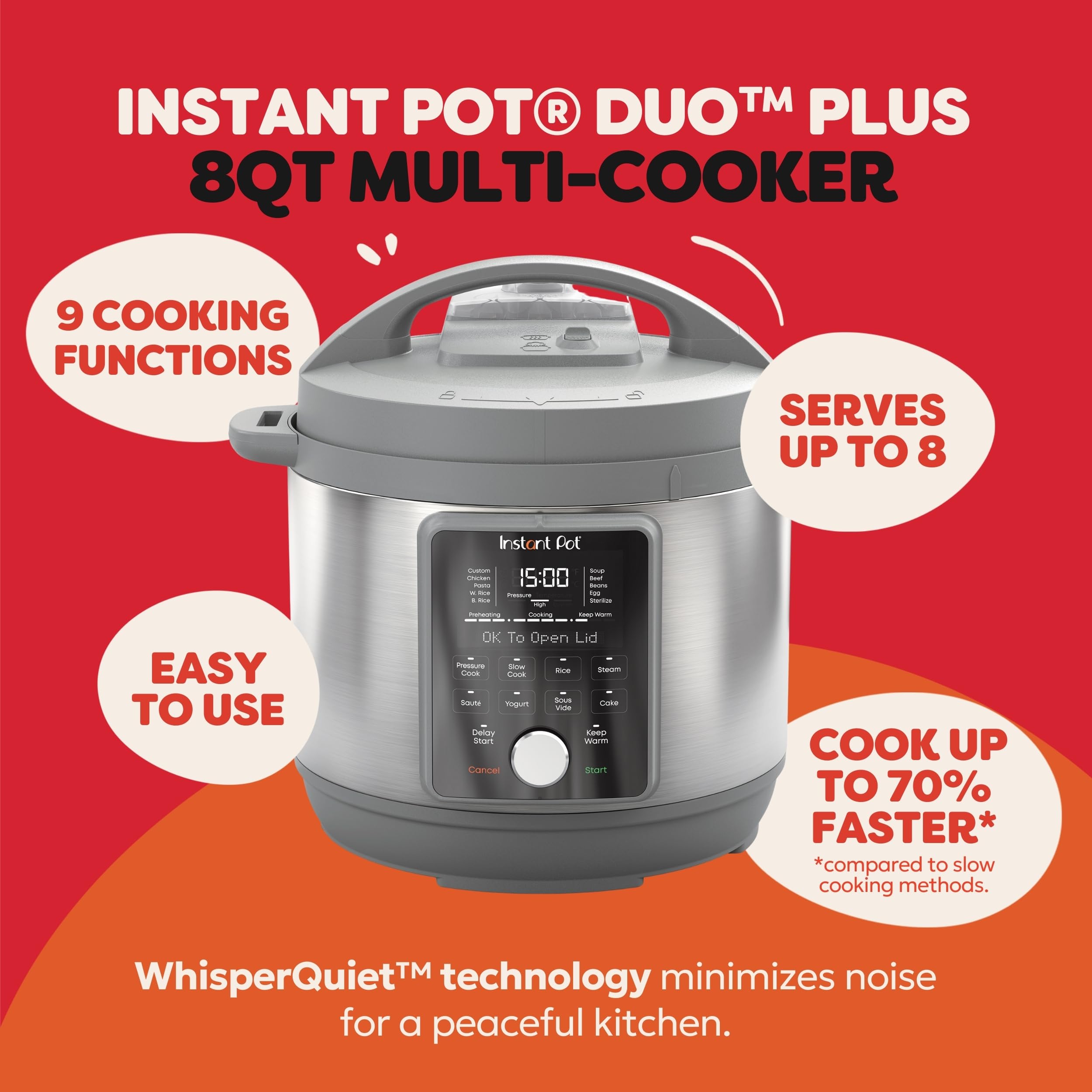 9-in-1 functions in Instant Pot Duo Plus