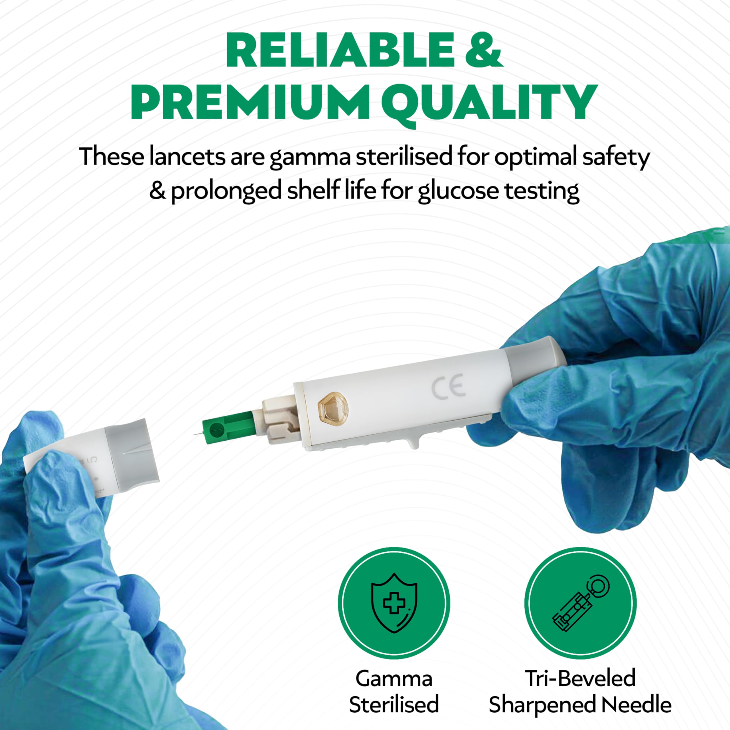 Compact and lightweight lancing device with built in lancet ejector