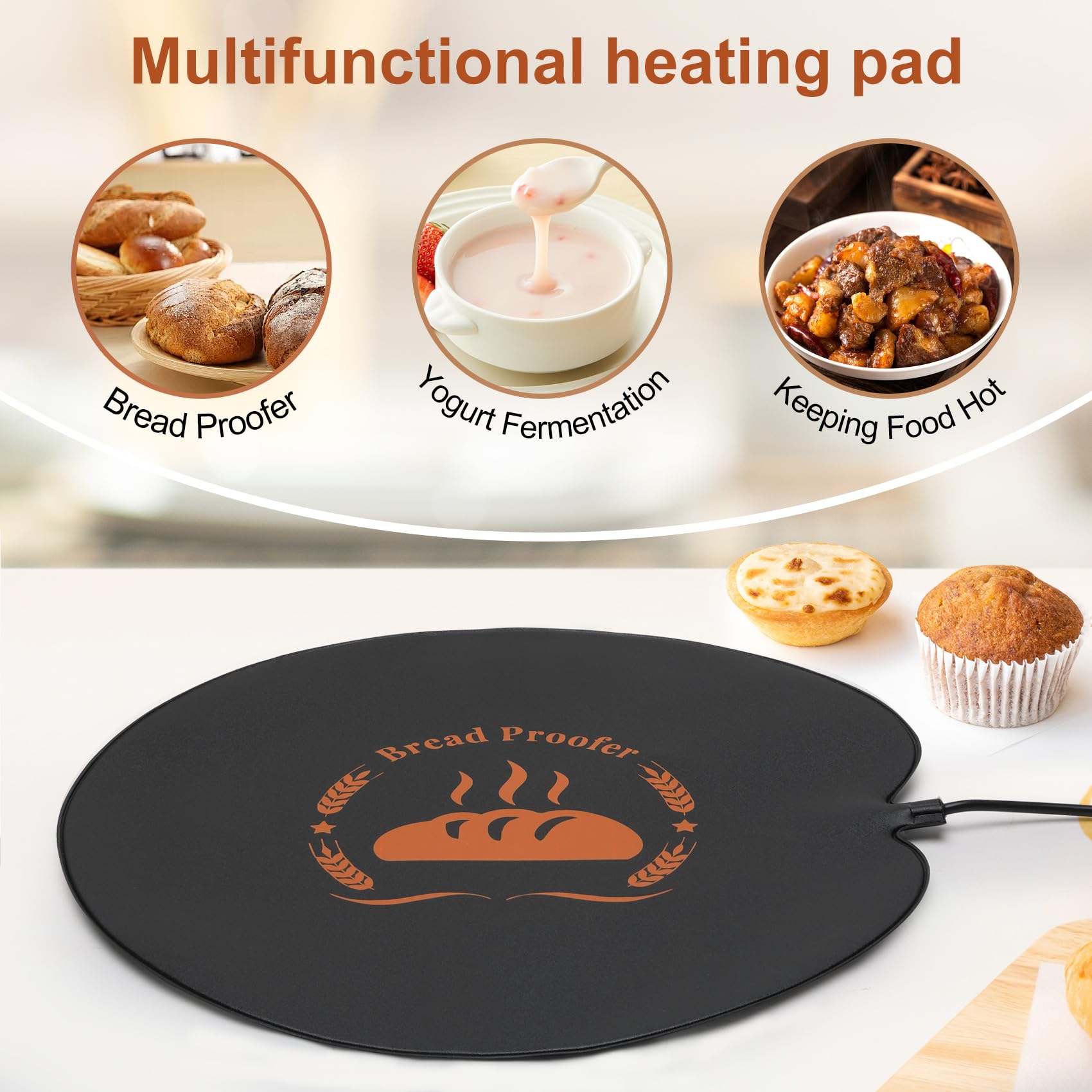 Warming mat packaging with thermostat instructions included