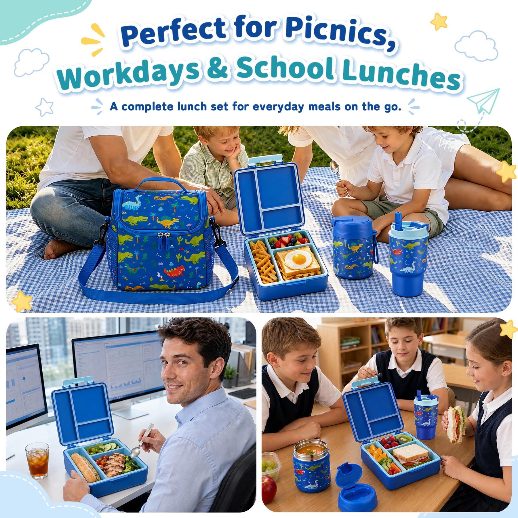 Dishwasher-safe components and stain-resistant fabric