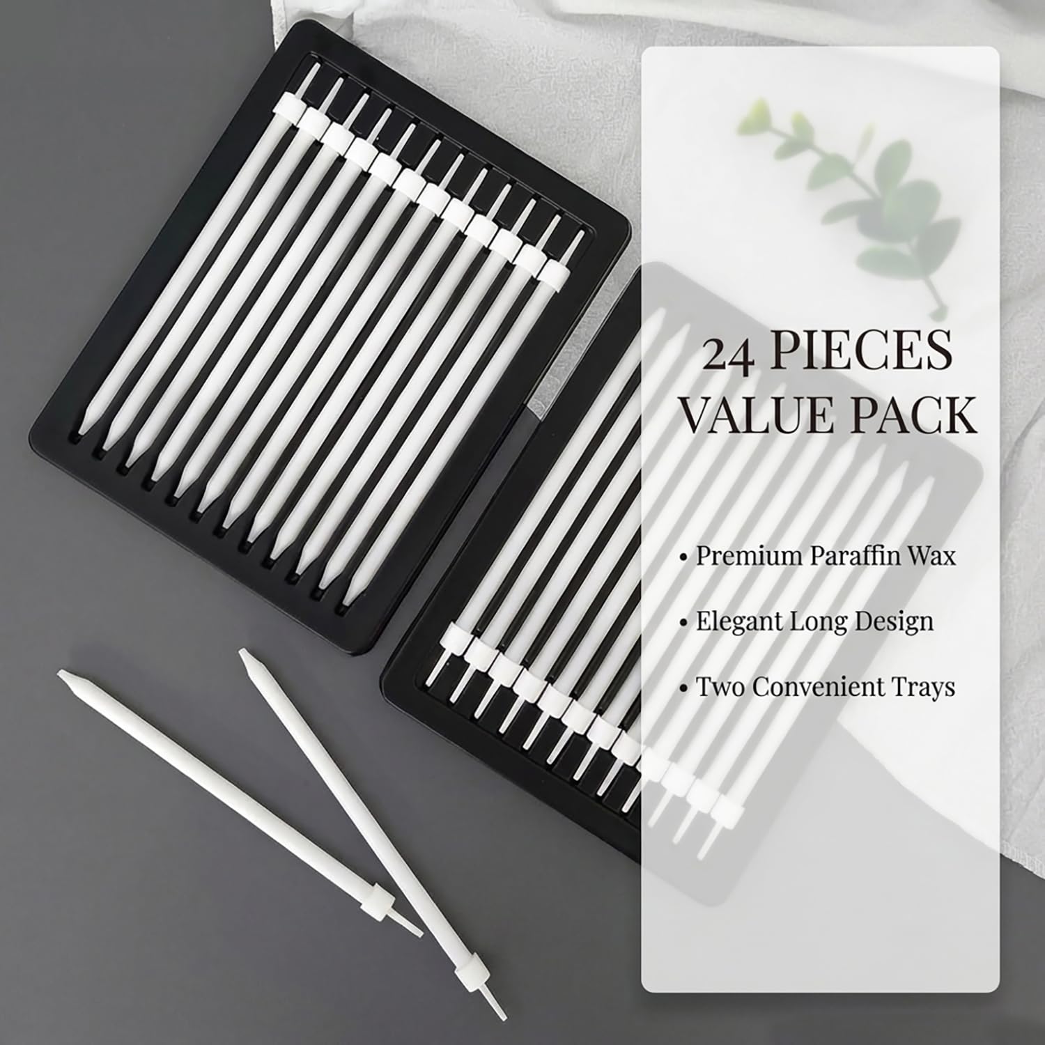 Smokeless non-toxic birthday candles for celebrations